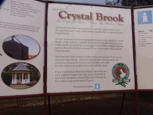 Crystal Brook Information Board