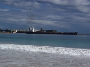 Ship Leaving Geraldton Port